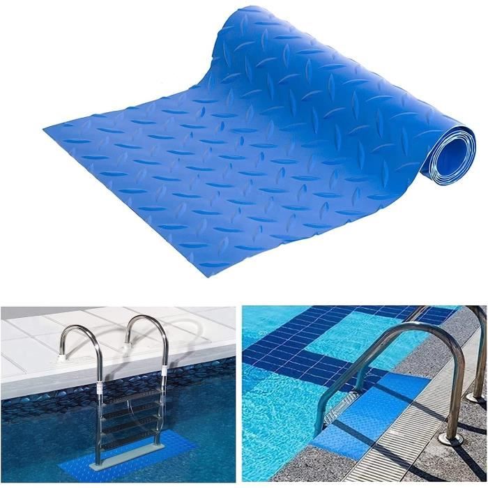 Tapis D'échelle De Piscine, Tapis De Piscine Antidérapant, Tapis D Piscine Tapis De Piscine Antiderapant Tapis Escalier De Piscine Tapis De Marche Antiderapant Bleu En Forme De V 23 90 Cm 97457877