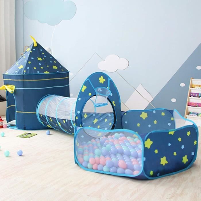 Well Home Tente De Jeu Château De Chevalier – Bleu, 105 X 125 Cm – Pour Enfants Imaginatifs, Jeu Créatif à La Maison