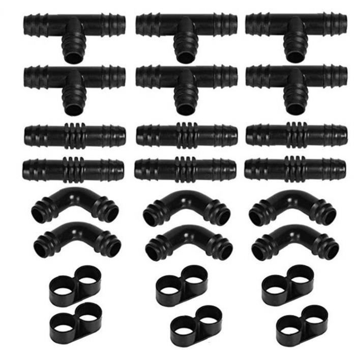 Lot De 10 Coudes Raccords Barbillon 90° 8mm En PE – Connecteurs Tuyau Pour Aquarium, Pompe Et Silicone