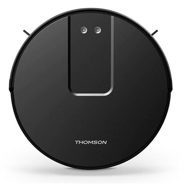 THOMSON - THVC214G - Aspirateur robot - Lave et aspire - Batterie lithium - Technologie gyroscope - Programme différé - Autonomie 12