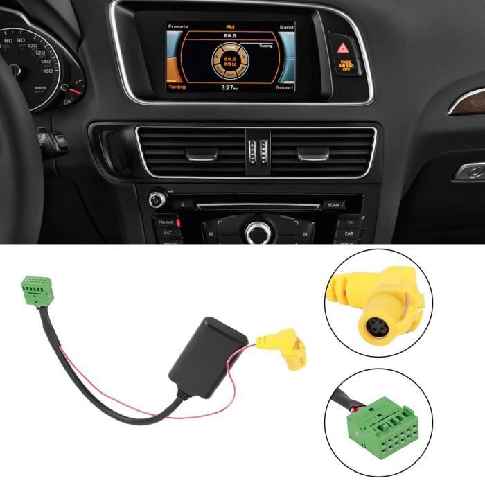 Adaptateur de musique Bluetooth - TMISHION - Audi MMI 3G - Bluetooth 4.0 - Compatible MP3 - Noir