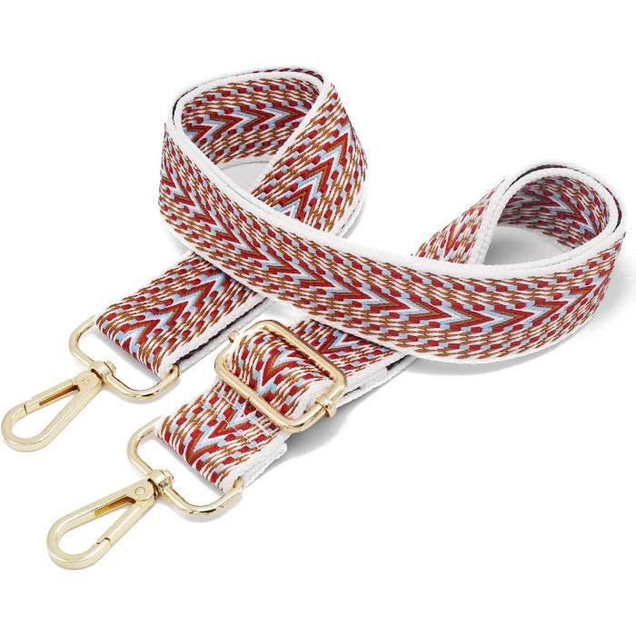 Sangle Sac Bandoulière Réglable 5cm Or - Bandoulière Remplacement Sac à Main Femme