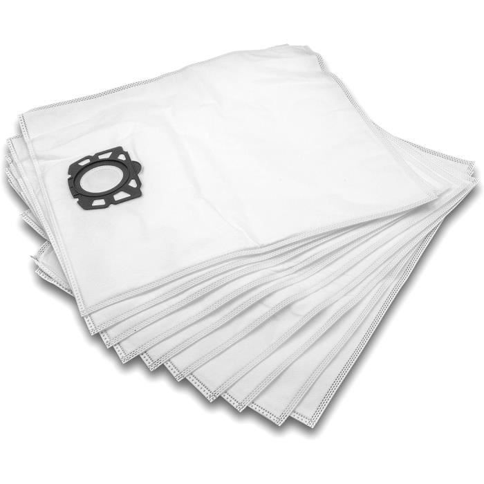 Lot De 10 Sacs D'aspirateur Pour Kärcher WD 5.300 M / 5.400 / 5.200 M - Microfibre, Neufs