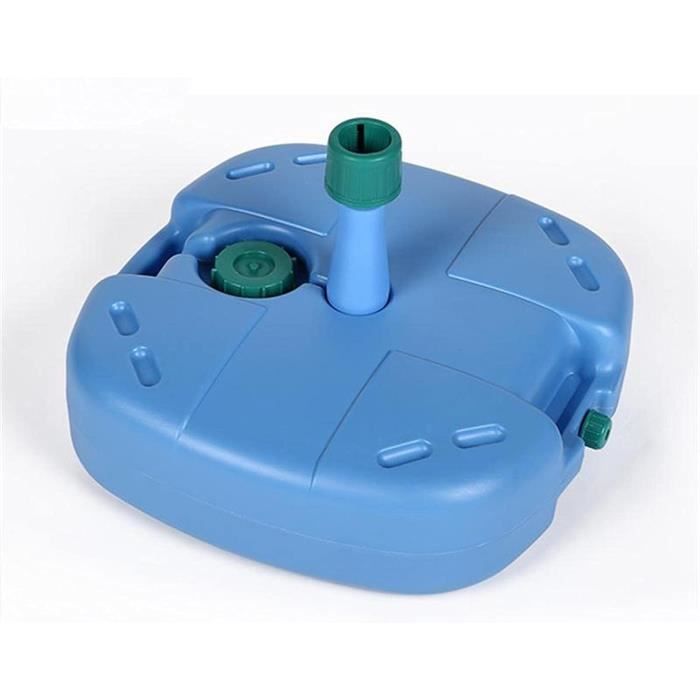 Pied De Parasol En Résine à Remplir - Blanc, 43 Cm, 15 Litres, Pour Sable Ou Eau