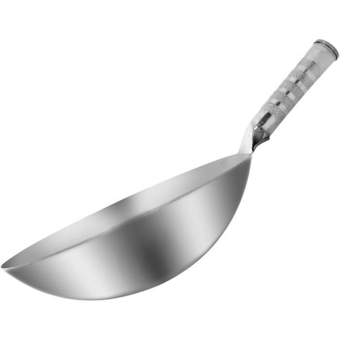 Poêle Wok Inox 36 Cm Anti-adhésive 4BIG.fun – Avec Couvercle Verre, Induction & Four OK, Idéale Pour Cuisson Saine & Familiale