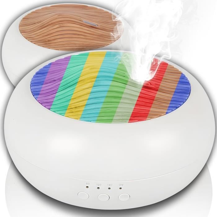 Diffuseur D'Arômes Avec Effet Flamme, Humidificateur D'air, 7 Couleurs 3 Timer Arret Automatique Sans Eau 96708073