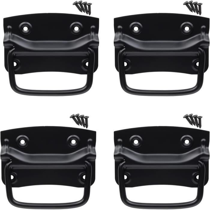 6 Pinces Rabattables Noires Kathay 32mm - Parfait Pour Documents, Bureau Ou école