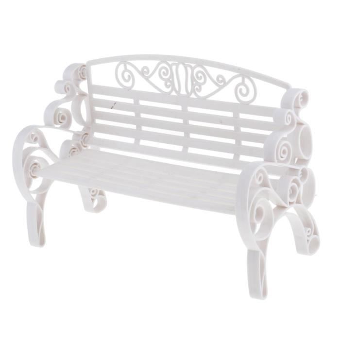 Lot De Bancs Et Chaises Pour Maquette De Train - Échelle HO - Blanc - Neuf