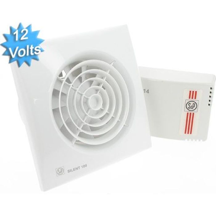 Aérateur 95 m3-h Silent 100CZ 12 Volts