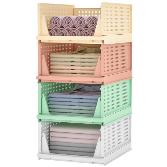 YOUDENOVA Lot De 2 Organiseurs De Placard à Suspendre, 6 étagères De