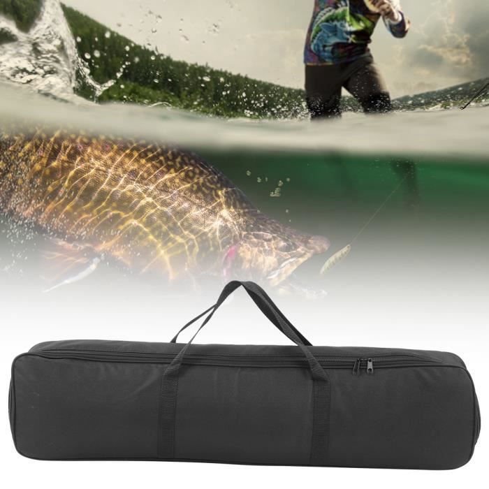 Sac De Transport Canne à Pêche Rigide – EVA, 54x19x9 Cm, Imperméable, Avec Bandoulière Réglable – Grande Capacité