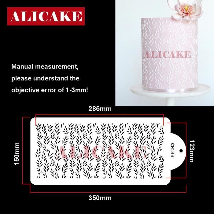 Moule en silicone de style dentelle imprimée - Gâteau en forme de