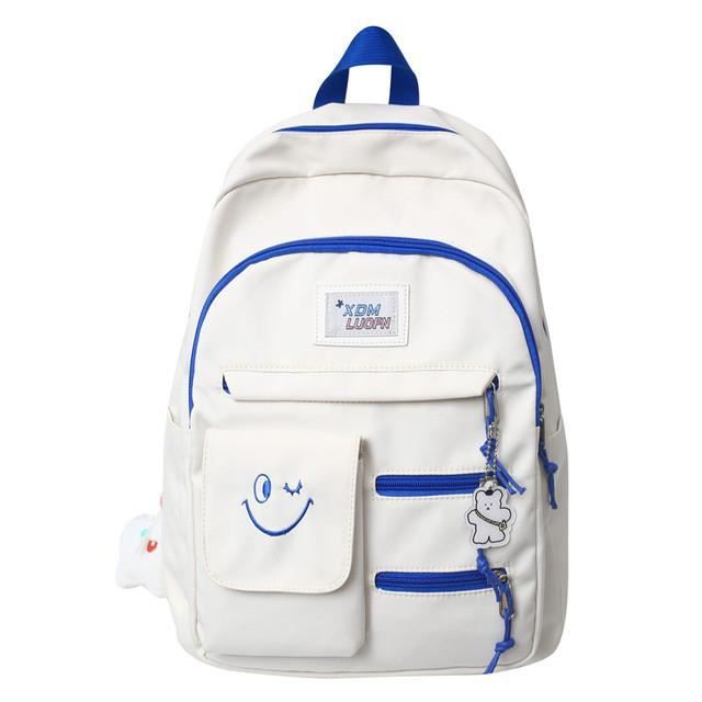 Sacs à dos robustes version coréenne du sac d'école en nylon pour filles simple grande capacité sac à dos d'école primaire mode femme campus junior lycée sac à dos de voyage sac