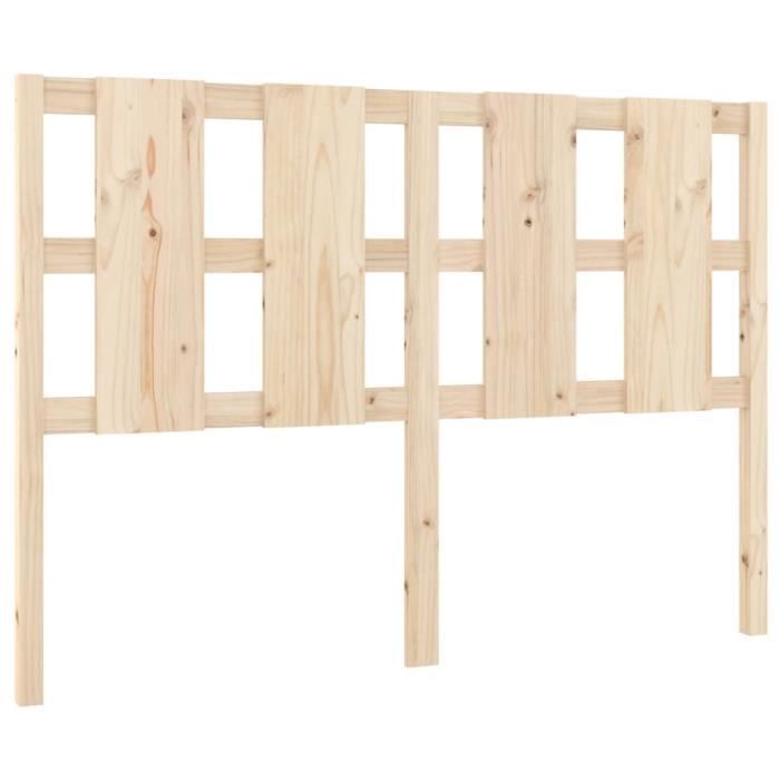 Tête de lit - ZERONE - 126x4x110 cm - Bois massif de pin - Maison