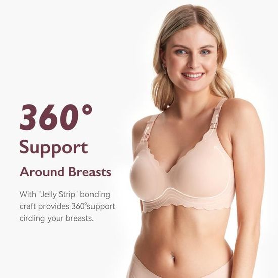 Soutien-Gorge D'Allaitement Sans Couture Et Sans Fil - Maternité Confortable Avec Zone Respiration Dos