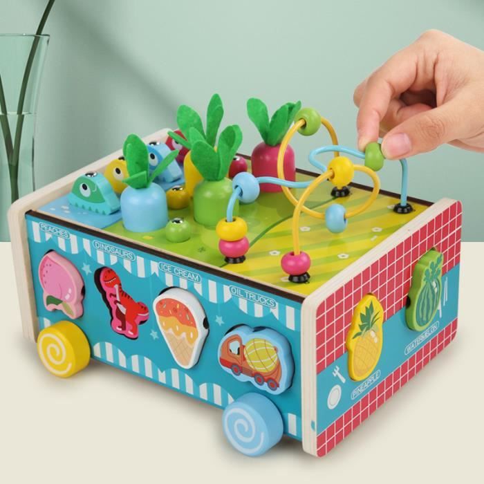 COOLJOY Jeux Montessori 1An 2 Ans Bois | Jouet de Chute de Balle Jeux Bebe 1 an 2 3 Ans | 8-in-1 COOLJOY Jeux Montessori 1An 2 Ans Bois | Jouet de Chute de Balle Jeux Bebe 1 an 2 3 Ans | 8-in-1