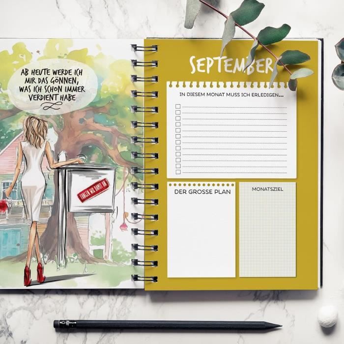 Agenda Semainier 2026 A5 - Couverture Rigide Rose, Mise En Page Semaine Sur 2 Pages, Organisateur Travail/étude - 4