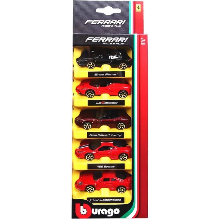 Bburago Maisto France - 56105 - Véhicules Miniature - Coffret 5 Ferrari