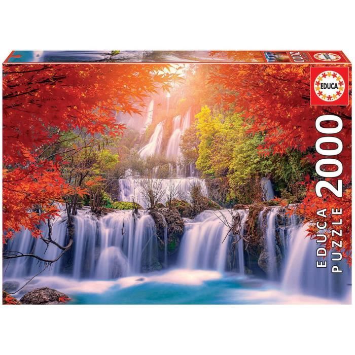 Puzzle 2000 pièces - Educa - Cascade en Thaïlande - Paysage et nature -  Coloris Unique - Adulte