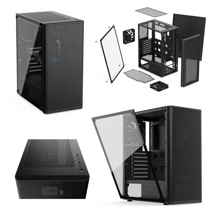 PC Gamer, Intel i3, RX550, 2To HDD, 16 Go RAM,1