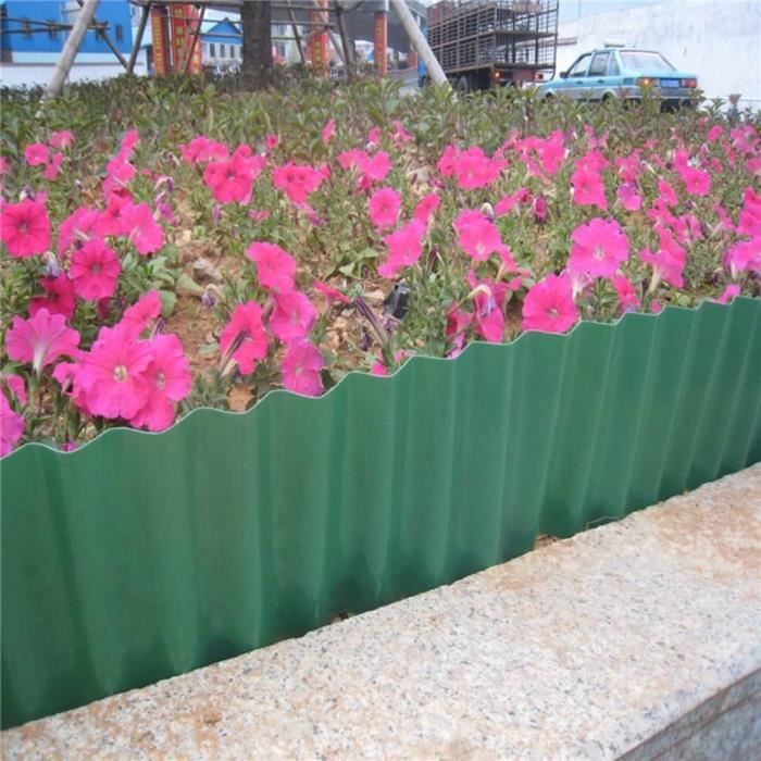 Lot De 20 Bordures De Pelouse Imitation Pierre - 25 X 23 Cm - Clôture Jardin Décorative En Plastique Durable