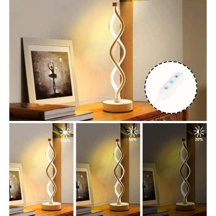 Lampe De Bureau LED LIHAO - Blanc Chaud 3000K, Intensité Réglable, Tête Orientable - 5W - 8