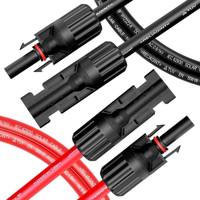 Kit Cable Panneau Solaire 3m - Rallonge Panneau Cable Solaire en