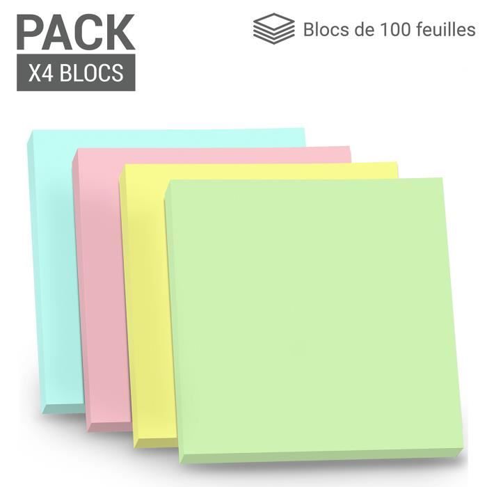 125 Marque-pages adhésifs repositionnables néon pack 5 blocs