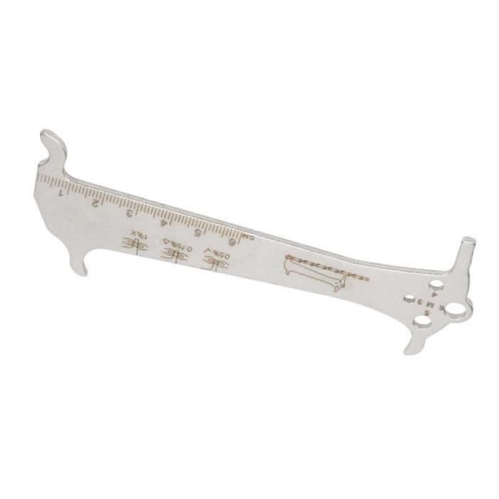 Vérificateur de chaîne de vélo, outil de chaîne de vélo en alliage d'aluminium, jauge de réparation de chaîne de vélo, indicateur d'usure de la chaîne de vélo, pour la plupart des chaînes Vérificateur de chaîne de vélo, outil de chaîne de vélo en alliage d'aluminium, jauge de réparation de chaîne de vélo, indicateur d'usure de la chaîne de vélo, pour la plupart des chaînes