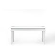 Table basse Classico - Mobili Fiver - Blanc - Mélaminé/Verre - Made in Italy-2