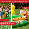 Piscine gonflable pour enfants toboggan de piscine - 182x165x62 cm piscine hors sol design Jungle- Parc aquatique-2