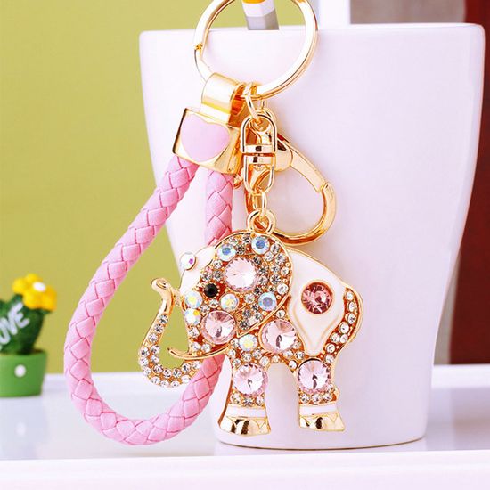 Porte-clés / Clip Sac éléphant En Bronze - Neuf Sans étiquette - Déco Pratique