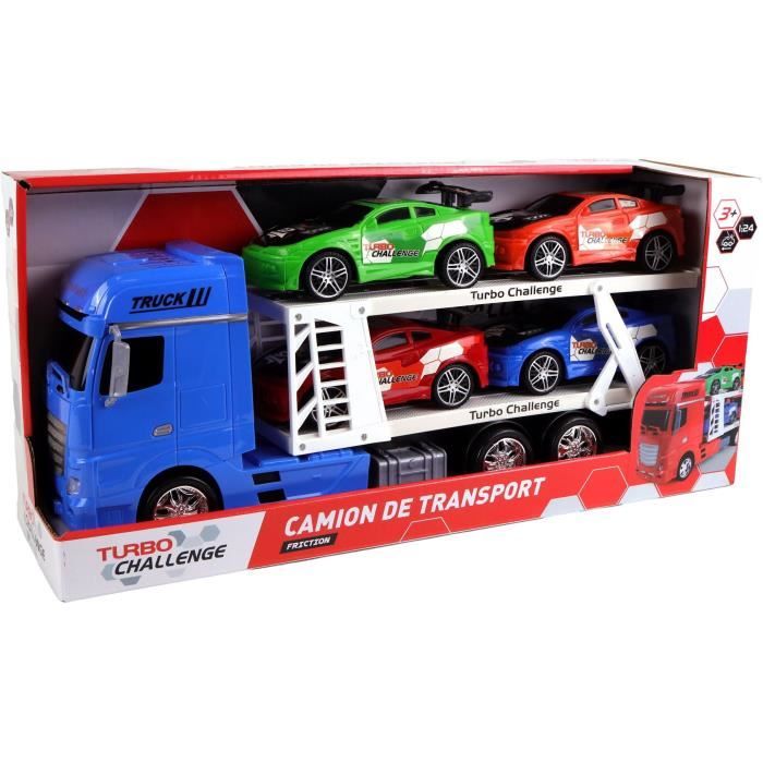 Transporteur De Voitures Matchbox Kingsize - DAF Avec 4 Voitures - Occasion