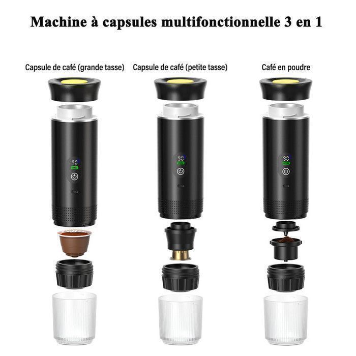 Machine à Expresso Portable Delonghi - 20 Bars, Autochauffante, Rechargeable