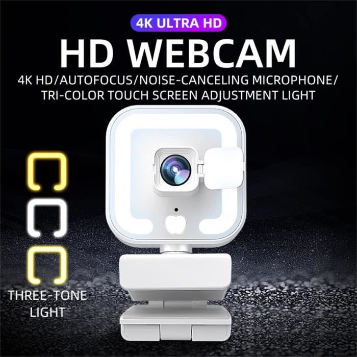 USB-centrale Webcam, 4K 15 Fps 8 MP Autofocus 80° Kijkhoek Oogcontact-Webcam, Middenscherm Autofocus Verstelbare Webcam voor Thuisvideoconferenties