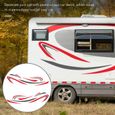 RV Camping-Car Universel Corps Autocollant Bricolage Rayures Image Autocollant Autocollant DéCoration pour Caravane Remorque-3