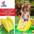 Piscine gonflable pour enfants toboggan de piscine - 182x165x62 cm piscine hors sol design Jungle- Parc aquatique-3