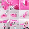 Accessoire de fixation de vélo de siège de poupée pour enfants - SALUTUYA - Rose - Plastique-3
