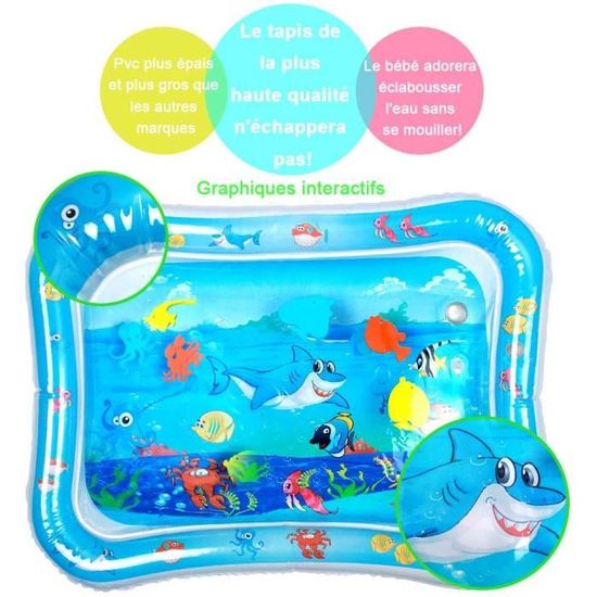 Tapis De Jeu Gonflable Tapis D Eau Bebe Gonfle De Coussin Rempli D Eau Pour Des Enfants Cdiscount Puericulture Eveil Bebe