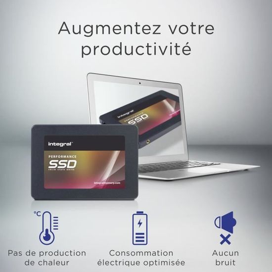 Integral 500GB P Series 5 SATA III 2.5” SSD 2.5 500 Go Série ATA III 3D  TLC au meilleur prix