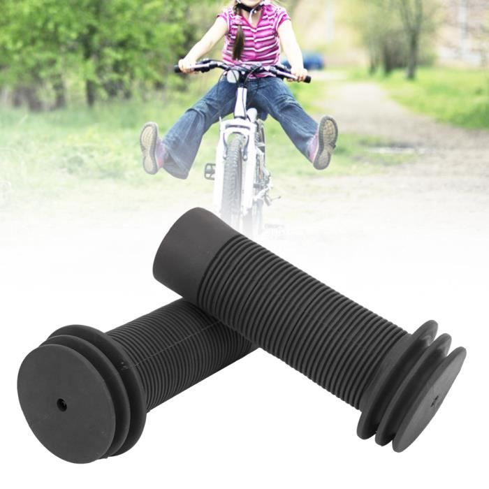 CEN 1 paire ultra-léger en caoutchouc enfants vélo anti-dérapant guidon  poignée accessoire de couverture pour vélo enfant (noir) - Cdiscount Auto