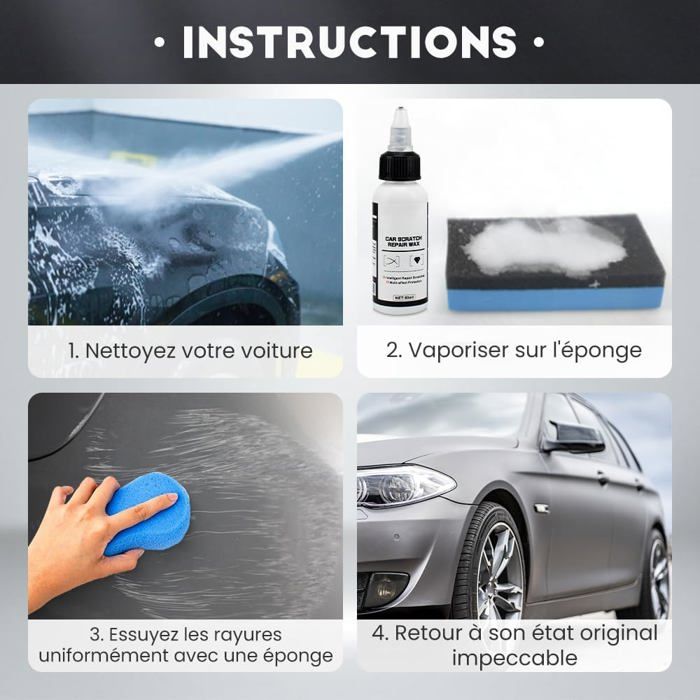 PROMO! RÉSULTATS INCROYABLES! POLISH P5 EFFACE RAYURES RAVIVE PEINTURES TERNIES