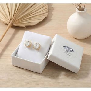 Boucles D'oreilles Dormeuses En Argent 925 - Citrine Et Péridot - Marque Rose-Mimosa - Neuf Avec étiquettes