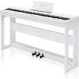 FCH - Piano numérique 88 touches avec vec support de meuble et casque audio pour musicien confirmé-0