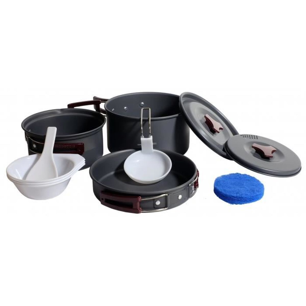 Vaisselle camping 3/4 pers aluminium PROVIDUS Popote camping alu extra