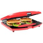 Gotoll Appareil Croque Monsieur Antiadhésive Sandwich Maker Grill électrique Presse Panini- Rouge