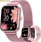 KIQULOV Montre Connectée Femme avec Appel Bluetooth 1.36" HD Montre Intelligent IP68/20 Sports/SpO2/Calorie/Musique/Sommeil/Argent