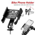 QINGQUE Support Téléphone - Aluminium - Vélo et Moto - Rotation 360° - Compatible 3,5-7,2 pouces