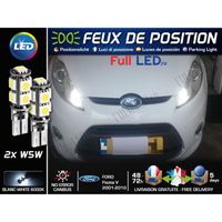 Ampoules Feux de position LED - Ford Fiesta V- W5W blanc Xénon