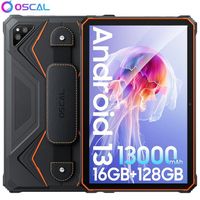 Oscal Spider 8 Tablette Tactile Incassable 10.1" 2K FHD 60Hz 16Go+128Go(SD 1To) 13000(33W) 16MP+13MP Android 13 Tablette PC -